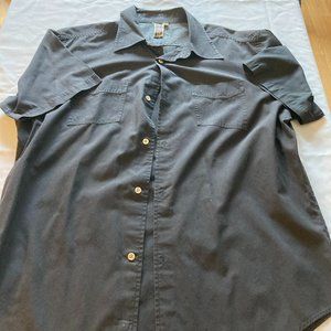 Mens Black Button up Shirt